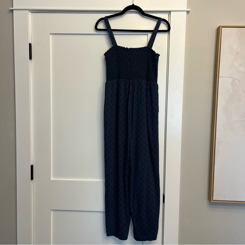 Isabel Maternity by Ingrid & Isabel Navy Textured Jumpsuit